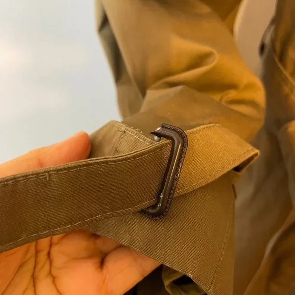 Christian Dior Monsieur Iconic Trench Coat Size 44R Gold Double Breasted Belted - Picture 6 of 14